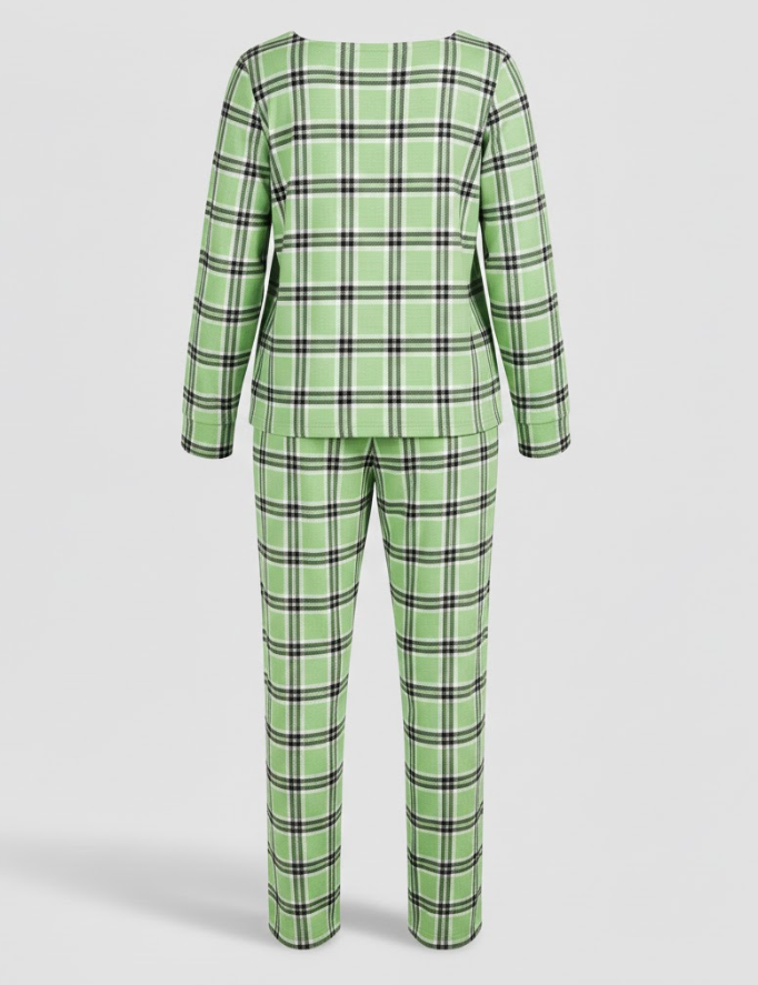 Women's plaid pyjama set