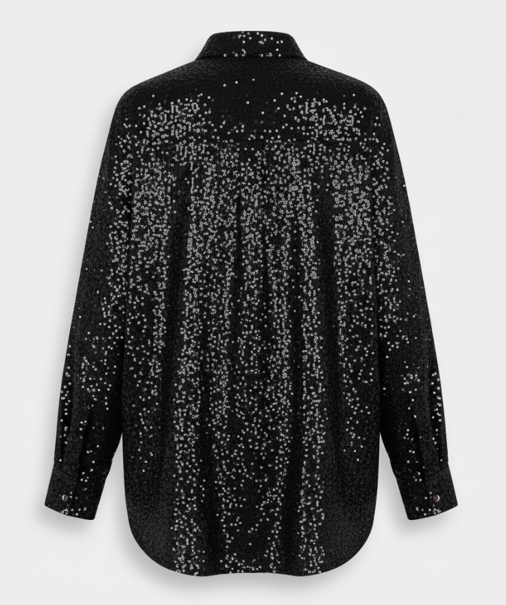 Women's Loose Sequin Shirt