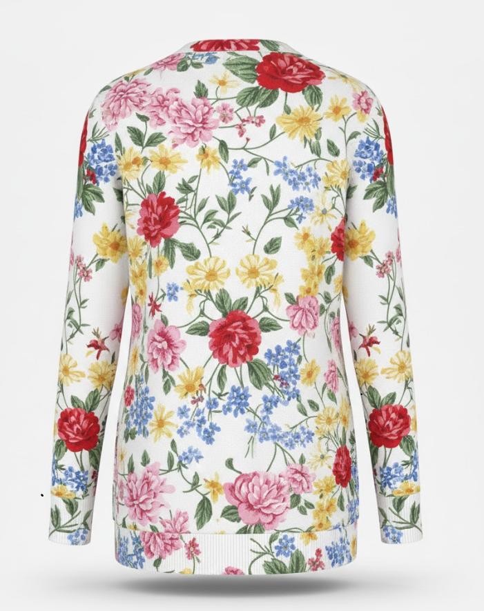 Women's Floral Print Cardigan