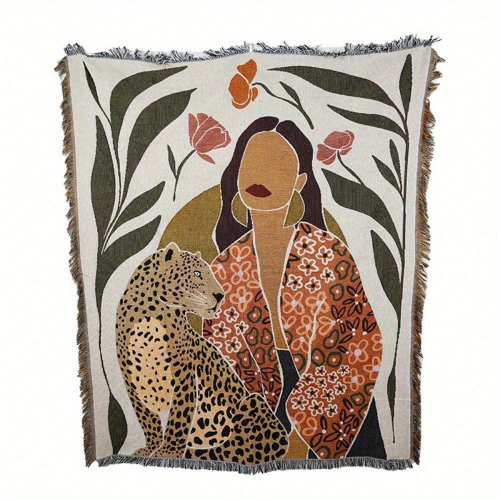 Throw Blanket "Esme" product detail photo in bedroom