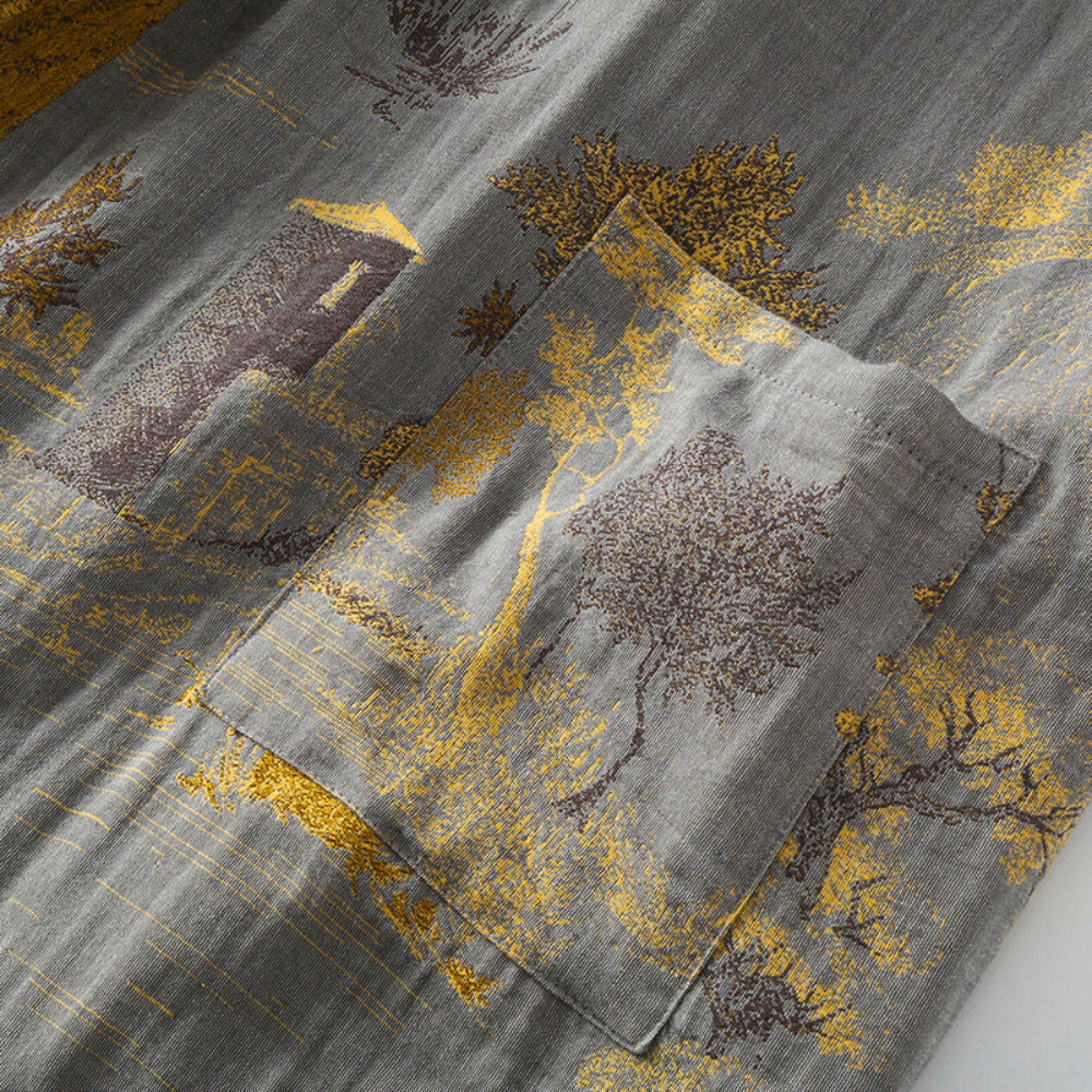 Cotton Kimono Bathrobe – Relaxed Wrap Robe for Home