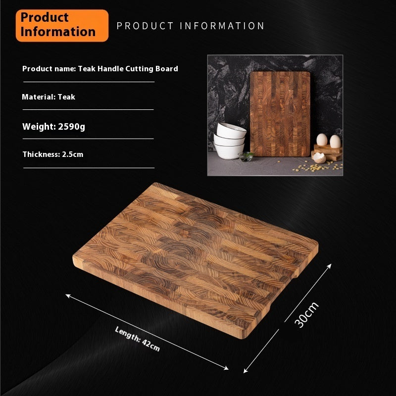 Teak Wood Cutting Board - Kitchen Prep and Serving Board product detail photo for kitchen