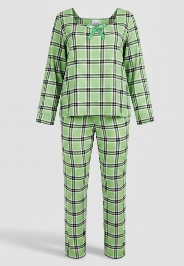 Women's plaid pyjama set