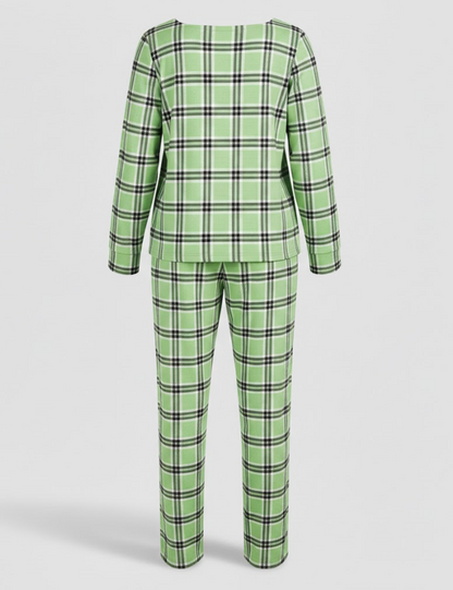 Women's plaid pyjama set