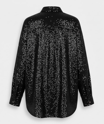 Women's Loose Sequin Shirt