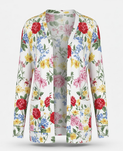 Women's Floral Print Cardigan