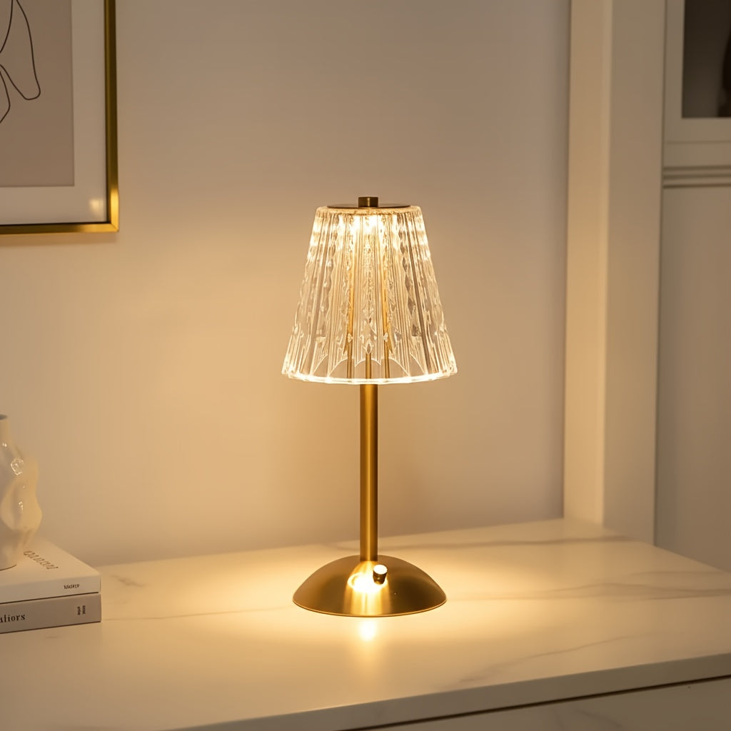 Acrylic Table Lamp – Glow Ambient Light lifestyle product photo for living room