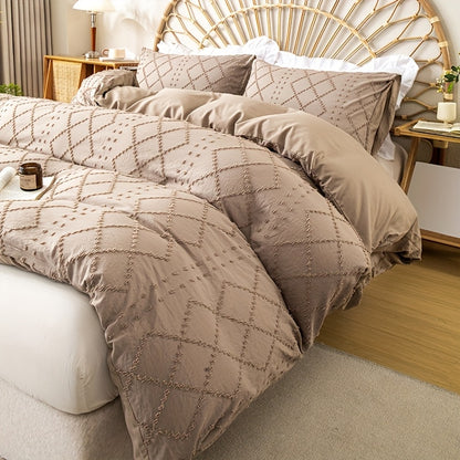 Duvet Cover Set - Washed Bedroom Bedding Set room setting lifestyle photo for bedroom