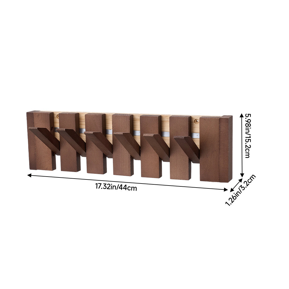 Wooden Wall Coat Rack - Entryway Wall Hooks product detail photo for entryway