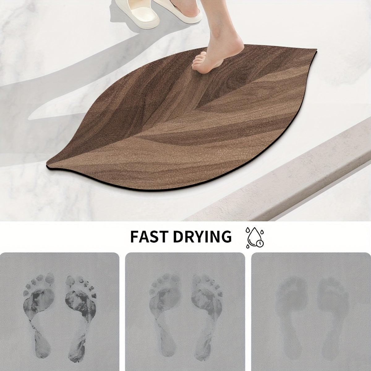 Bathroom Mat "Sora" product detail photo in bathroom