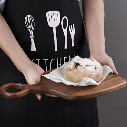 Wood Paddle Cutting Board - Kitchen Prep and Serving Board specification and dimensions reference for kitchen