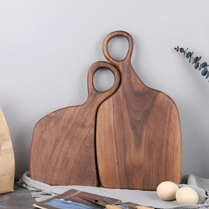 Wood Paddle Cutting Board - Kitchen Prep and Serving Board room setting lifestyle photo for kitchen