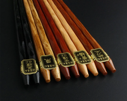 Wooden Chopsticks – Japanese-Style Reusable Dining Utensils room setting lifestyle photo for kitchen