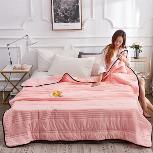 Cooling Throw Blanket – Slender Dual-Sided Summer Layer product detail photo for bedroom