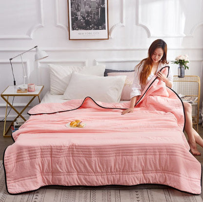 Cooling Throw Blanket – Slender Dual-Sided Summer Layer product detail photo for bedroom
