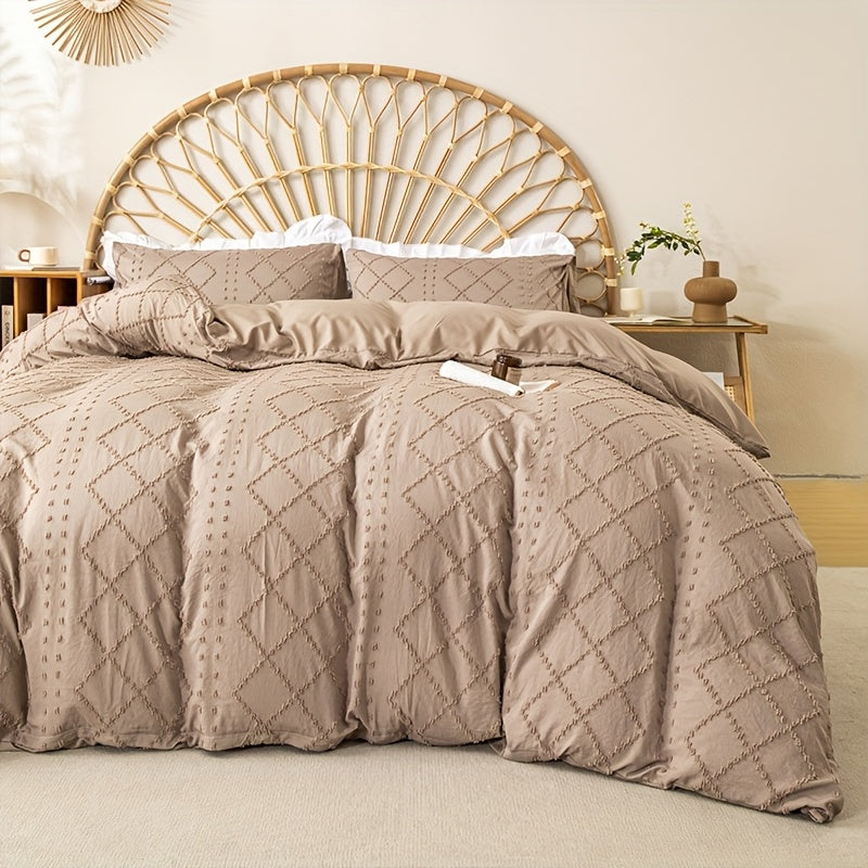 Duvet Cover Set - Washed Bedroom Bedding Set specification and dimensions reference for bedroom