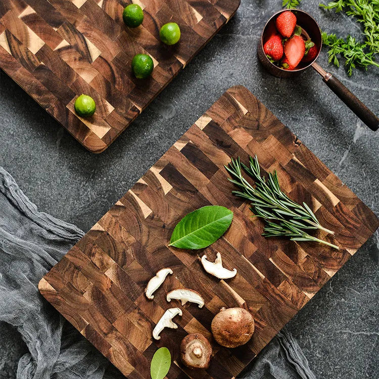 Wooden Cutting Board - Kitchen Prep and Serving Board lifestyle product photo for kitchen