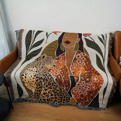 Throw Blanket "Esme" room setting lifestyle photo in bedroom