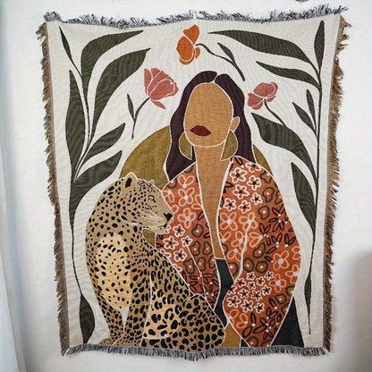 Throw Blanket "Esme" product detail photo in bedroom