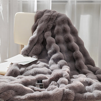 Flannel Throw Blanket – Textured Sofa and Bed Layer product detail photo for bedroom