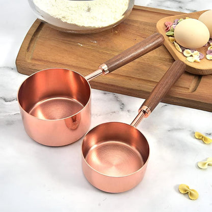 Copper Measuring Cups And Spoons Set GlowMeasure For Calm Intentional Kitchens