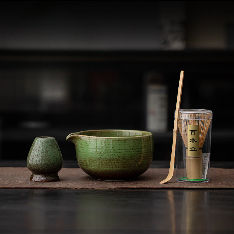 Ceramic Matcha Set lifestyle product photo in kitchen
