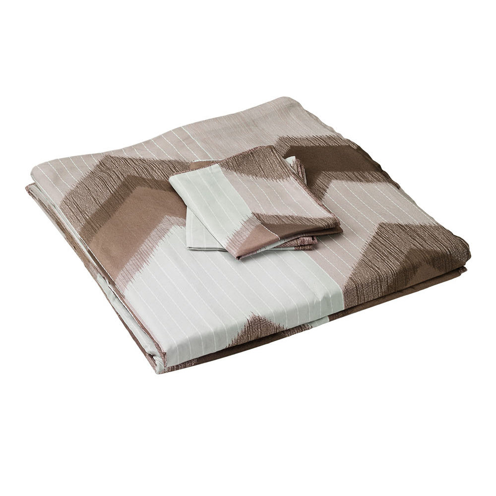 Geometric Stripe Duvet Cover Set - Washed Bedroom Bedding Set product detail photo for bedroom