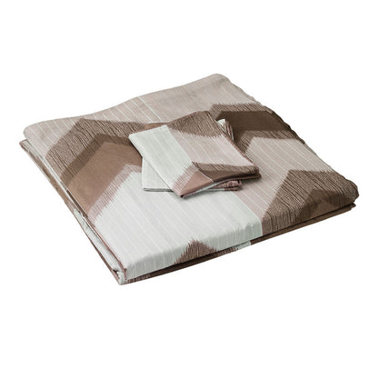 Geometric Stripe Duvet Cover Set - Washed Bedroom Bedding Set product detail photo for bedroom