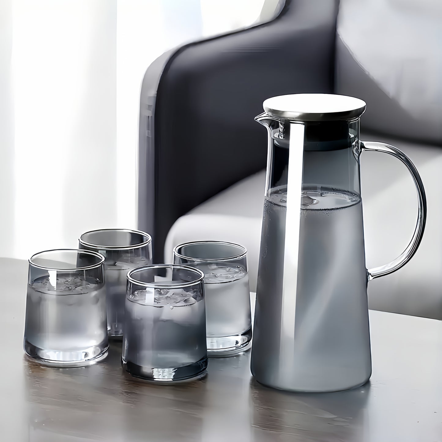 Glass Tea Set – Teapot with Matching Cups product detail photo for kitchen