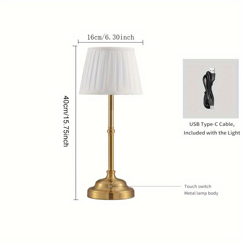 Metal Table Lamp - Bedside and Desk Light product detail photo for bedroom
