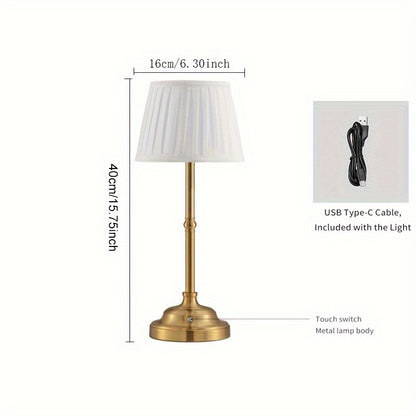 Metal Table Lamp - Bedside and Desk Light product detail photo for bedroom