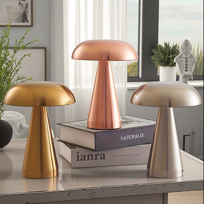 Mushroom Table Lamp - Bedside and Desk Light specification and dimensions reference for bedroom