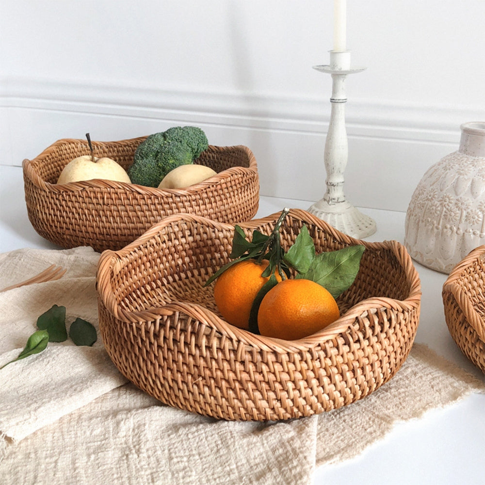Rattan Basket Hand-Woven By BreezeWeave Decorative Home Storage