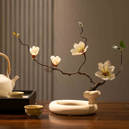 Artificial Flower Stem – Decorative Floral Accent room setting lifestyle photo for living room