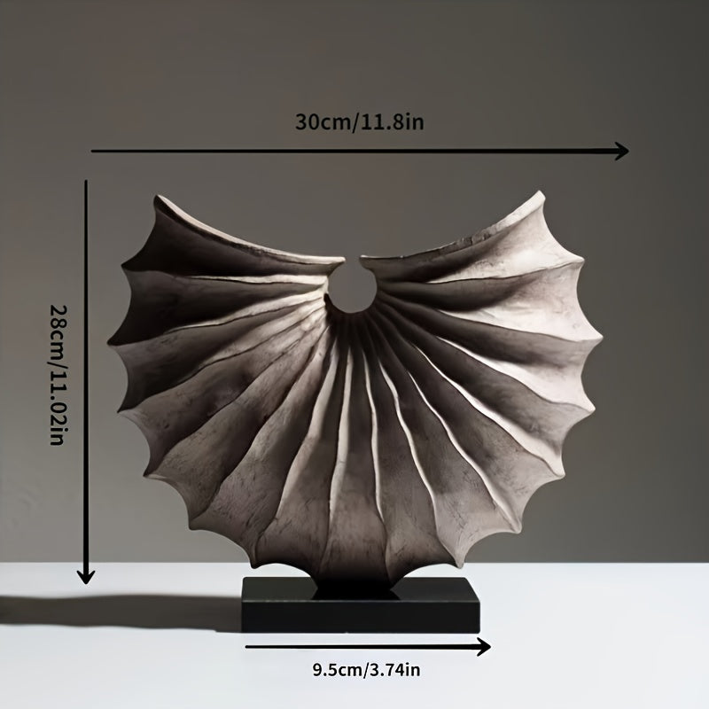 Geometric Display Sculpture "Alba" specification and dimensions reference in living room