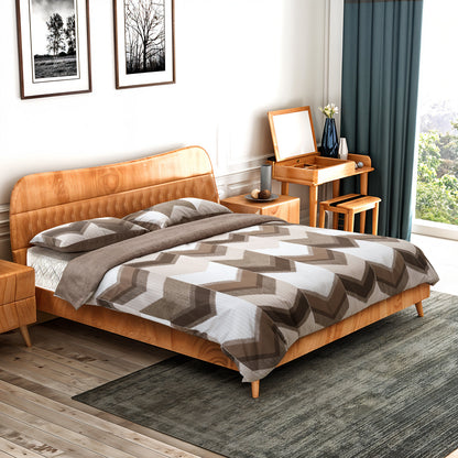 Geometric Stripe Duvet Cover Set - Washed Bedroom Bedding Set product detail photo for bedroom