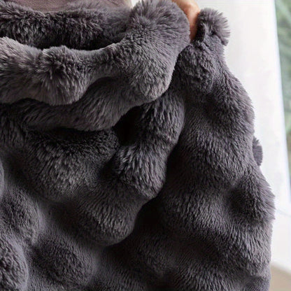 Plush Fleece Throw Blanket - Sofa and Bed Layer product detail photo for bedroom