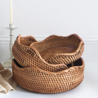 Rattan Basket Hand-Woven By BreezeWeave Decorative Home Storage