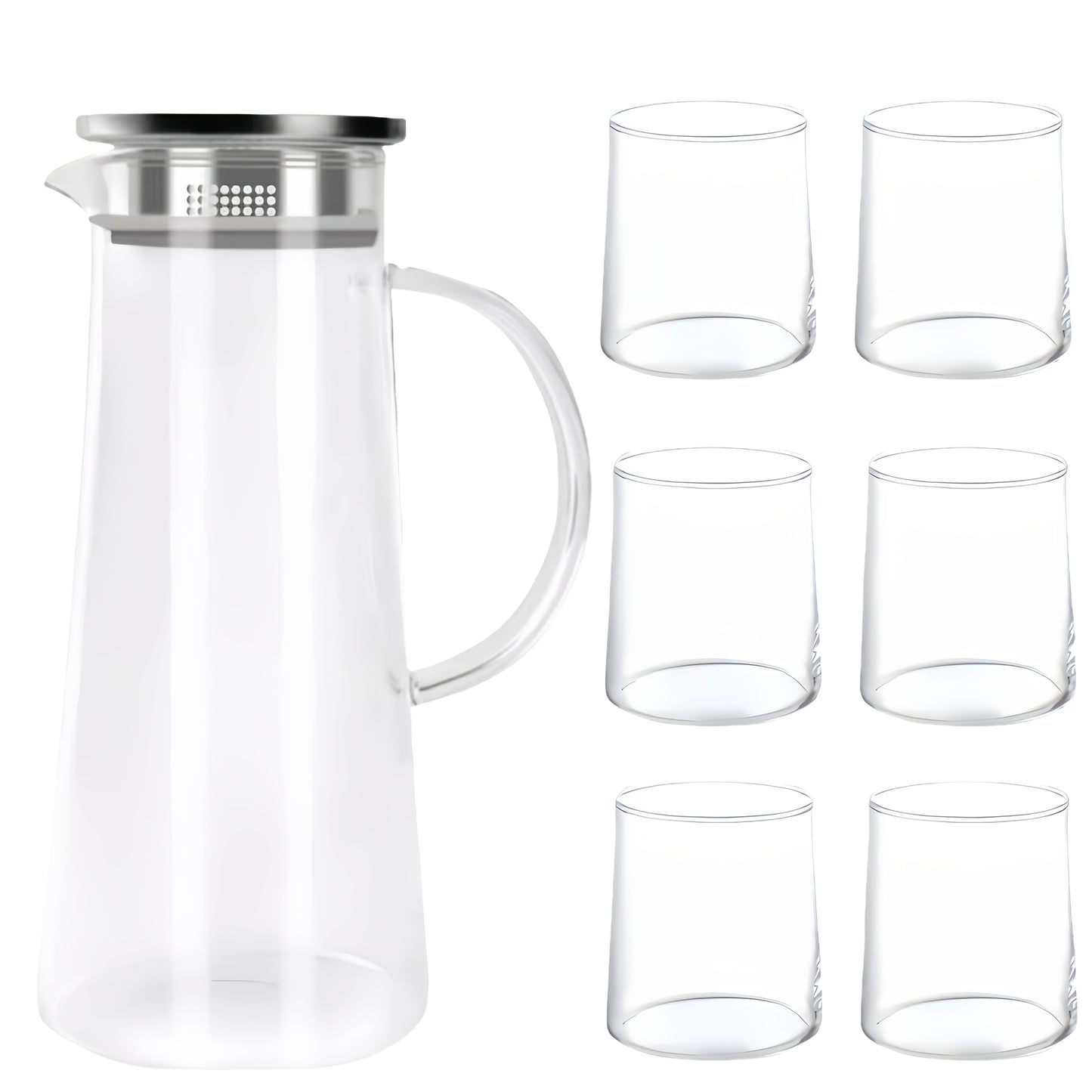 Glass Tea Set – Teapot with Matching Cups product detail photo for kitchen