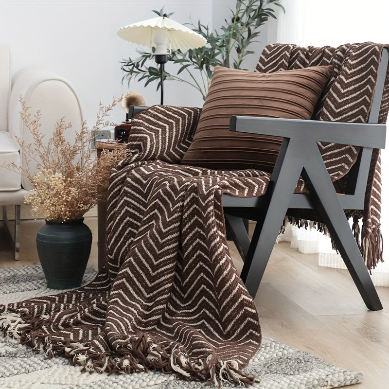 Throw Blanket "Paloma" lifestyle product photo in bedroom