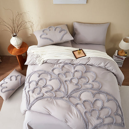 3-Piece Tufted Duvet Cover Set - Washed Bedroom Bedding Set product detail photo for bedroom