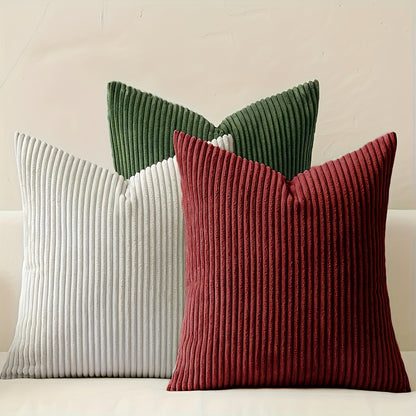 Velvet Cushion Cover Set – 3pcs Reversible Pillow Covers specification and dimensions reference for bedroom