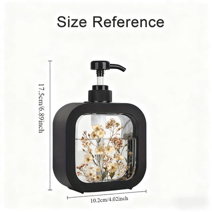 Floral Soap Dispenser – Vintage-Style Pump Bottle product detail photo for living room