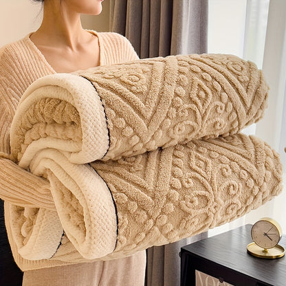 Flannel Throw Blanket – Thick Sofa and Bed Layer room setting lifestyle photo for bedroom
