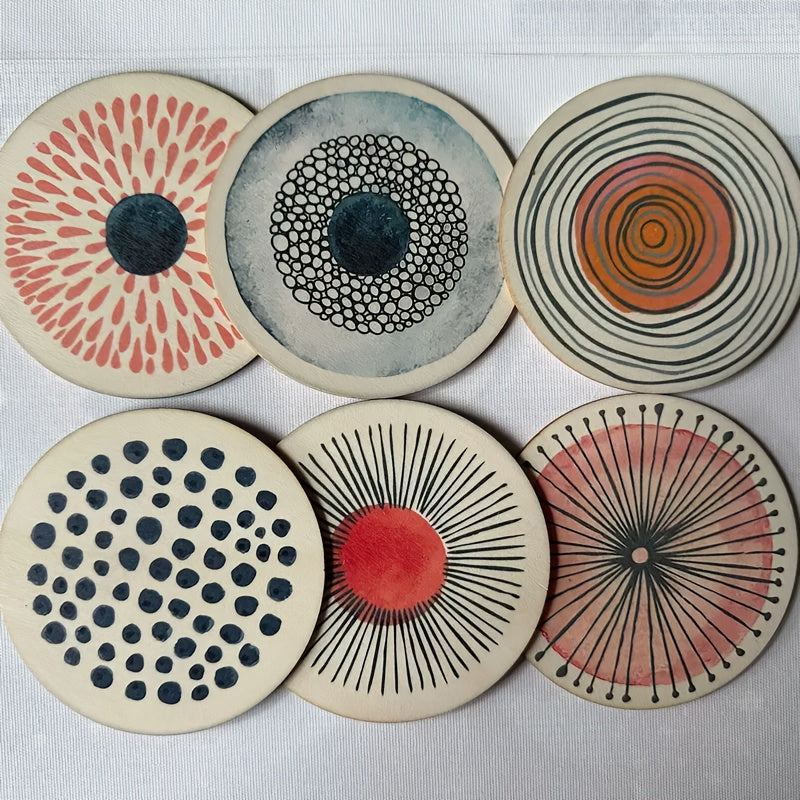 6-Piece Coaster Set - Coffee Table Drink Coasters product detail photo for kitchen