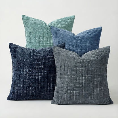 Chenille Cushion Cover Set – 4pcs Pillow Covers product detail photo for bedroom