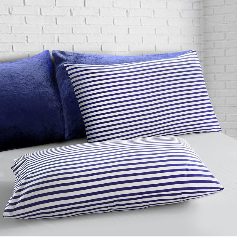 Striped Duvet Cover Set - Washed Bedroom Bedding Set product detail photo for bedroom