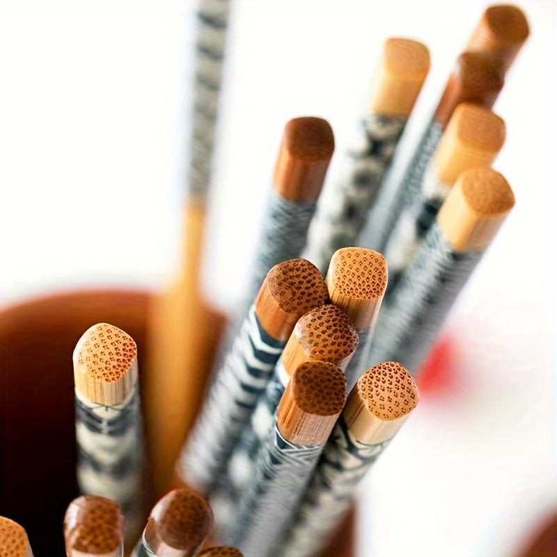 Bamboo Chopstick Set – Natural Dining Essentials (Set of 5 Pairs) product detail photo for kitchen