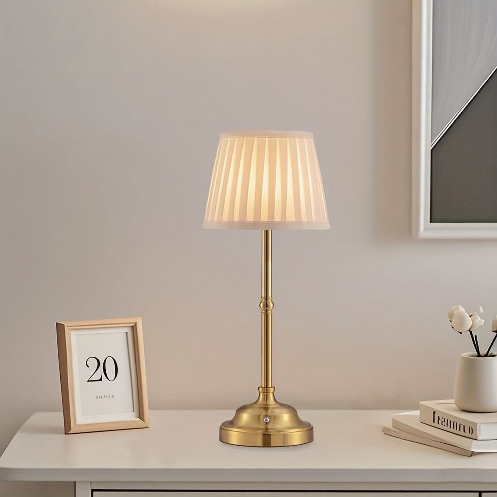 Metal Table Lamp - Bedside and Desk Light room setting lifestyle photo for bedroom