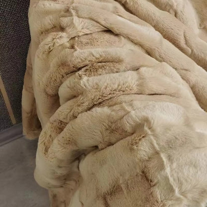 Brushed Flannel Throw Blanket – Mid-Weight Sofa & Bed Layer